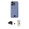 MARSİLYAN™- iPhone 14 Pro Max Kılıf Vadi Çizgi Prime - Siyah Mat Seramik Nano Ekran Koruyucu + Raze Metal Kamera Lens - GS