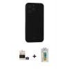 MARSİLYAN™- iPhone 14 Pro Max Kılıf Vadi Çizgi Prime - Siyah Polymer Nano Ekran Koruyucu + Bilvis Titan Kamera Lens - GS