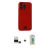 MARSİLYAN™- iPhone 14 Pro Max Kılıf Vadi Çizgi Prime - Siyah Polymer Nano Ekran Koruyucu + Bilvis Titan Kamera Lens - GS