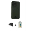 MARSİLYAN™- iPhone 14 Pro Max Kılıf Vadi Çizgi Prime - Siyah Polymer Nano Ekran Koruyucu + Raze Metal Kamera Lens - GS