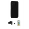 MARSİLYAN™- iPhone 14 Pro Max Kılıf Vadi Çizgi Prime - Siyah Polymer Nano Ekran Koruyucu + Raze Metal Kamera Lens - GS