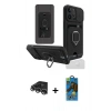 MARSİLYAN™- iPhone 14 Pro Max Kılıf Vadi Form Prime - Siyah 18D Cam Ekran Koruyucu + Raze Metal Kamera Lens - GS