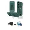 MARSİLYAN™- iPhone 14 Pro Max Kılıf Vadi Form Prime - Siyah 3D Antistatik Cam Ekran Koruyucu + Raze Metal Kamera Lens - GD