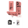 MARSİLYAN™- iPhone 14 Pro Max Kılıf Vadi Form Prime - Siyah Bilvis 3D Mat Cam Ekran Koruyucu + PVD Metal Kamera Lens - TU