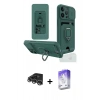MARSİLYAN™- iPhone 14 Pro Max Kılıf Vadi Form Prime - Siyah Bilvis 5in1 3D Magic Cam Ekran Koruyucu + Raze Metal Kamera Lens - GS