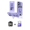 MARSİLYAN™- iPhone 14 Pro Max Kılıf Vadi Form Prime - Siyah Bilvis 5in1 5D Magic Hayalet Cam Ekran Koruyucu + PVD Metal Kamera Lens - TU