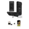 MARSİLYAN™- iPhone 14 Pro Max Kılıf Vadi Form Prime - Siyah Buffer Cam Ekran Koruyucu + Bilvis Titan Kamera Lens - GD