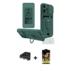 MARSİLYAN™- iPhone 14 Pro Max Kılıf Vadi Form Prime - Siyah Buffer Cam Ekran Koruyucu + Gümüş Raze Metal Kamera Lens