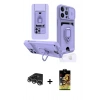 MARSİLYAN™- iPhone 14 Pro Max Kılıf Vadi Form Prime - Siyah Buffer Cam Ekran Koruyucu + Gümüş Raze Metal Kamera Lens