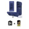 MARSİLYAN™- iPhone 14 Pro Max Kılıf Vadi Form Prime - Siyah Buffer Cam Ekran Koruyucu + PVD Metal Kamera Lens - TU