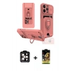 MARSİLYAN™- iPhone 14 Pro Max Kılıf Vadi Form Prime - Siyah Buffer Cam Ekran Koruyucu + PVD Metal Kamera Lens - TU