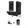 MARSİLYAN™- iPhone 14 Pro Max Kılıf Vadi Form Prime - Siyah Buffer Hayalet Cam Ekran Koruyucu + Bilvis Titan Kamera Lens - DNMR