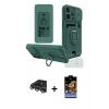 MARSİLYAN™- iPhone 14 Pro Max Kılıf Vadi Form Prime - Siyah Buffer Hayalet Cam Ekran Koruyucu + Raze Metal Kamera Lens - GS