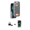 MARSİLYAN™- iPhone 14 Pro Max Kılıf Vadi Klasik Serisi - Şeffaf 360 Full Body Arka Koruyucu + Bilvis Titan Kamera Lens - DNMR