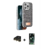MARSİLYAN™- iPhone 14 Pro Max Kılıf Vadi Klasik Serisi - Şeffaf 360 Full Body Arka Koruyucu + Raze Metal Kamera Lens - GD