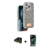 MARSİLYAN™- iPhone 14 Pro Max Kılıf Vadi Klasik Serisi - Şeffaf 360 Full Body Arka Koruyucu + Raze Metal Kamera Lens - GD