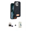 MARSİLYAN™- iPhone 14 Pro Max Kılıf Vadi Klasik Serisi - Şeffaf Pasifik Cam Ekran Koruyucu + Bilvis Titan Kamera Lens - SH