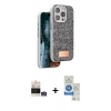 MARSİLYAN™- iPhone 14 Pro Max Kılıf Vadi Klasik Serisi - Şeffaf Royal Nano Ekran Koruyucu + Bilvis Titan Kamera Lens - GS