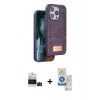 MARSİLYAN™- iPhone 14 Pro Max Kılıf Vadi Klasik Serisi - Şeffaf Royal Nano Ekran Koruyucu + Bilvis Titan Kamera Lens - SH