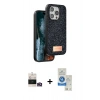 MARSİLYAN™- iPhone 14 Pro Max Kılıf Vadi Klasik Serisi - Şeffaf Royal Nano Ekran Koruyucu + Bilvis Titan Kamera Lens - GD