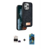 MARSİLYAN™- iPhone 14 Pro Max Kılıf Vadi Klasik Serisi - Siyah 18D Cam Ekran Koruyucu + Bilvis Titan Kamera Lens - DNMR