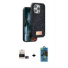 MARSİLYAN™- iPhone 14 Pro Max Kılıf Vadi Klasik Serisi - Siyah 18D Cam Ekran Koruyucu + Bilvis Titan Kamera Lens - SH