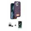 MARSİLYAN™- iPhone 14 Pro Max Kılıf Vadi Klasik Serisi - Siyah 360 Mat Full Body Arka Koruyucu + Bilvis Titan Kamera Lens - SH