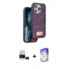 MARSİLYAN™- iPhone 14 Pro Max Kılıf Vadi Klasik Serisi - Siyah Bilvis 5in1 3D Magic Cam Ekran Koruyucu + Bilvis Titan Kamera Lens - SH