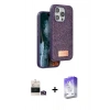 MARSİLYAN™- iPhone 14 Pro Max Kılıf Vadi Klasik Serisi - Siyah Bilvis 5in1 3D Magic Cam Ekran Koruyucu + Bilvis Titan Kamera Lens - GD