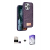 MARSİLYAN™- iPhone 14 Pro Max Kılıf Vadi Klasik Serisi - Siyah Bilvis 5in1 3D Magic Cam Ekran Koruyucu + Bilvis Titan Kamera Lens - GS