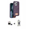 MARSİLYAN™- iPhone 14 Pro Max Kılıf Vadi Klasik Serisi - Siyah Bilvis Hayalet Cam Ekran Koruyucu + Bilvis Titan Kamera Lens - DNMR