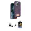 MARSİLYAN™- iPhone 14 Pro Max Kılıf Vadi Klasik Serisi - Siyah Buffer Hayalet Cam Ekran Koruyucu + Bilvis Titan Kamera Lens - GD