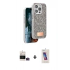 MARSİLYAN™- iPhone 14 Pro Max Kılıf Vadi Klasik Serisi - Siyah Joko 5D Cam + Bilvis Titan Kamera Lens - GD