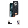 MARSİLYAN™- iPhone 14 Pro Max Kılıf Vadi Klasik Serisi - Siyah Joko 5D Cam + Bilvis Titan Kamera Lens - SH