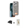 MARSİLYAN™- iPhone 14 Pro Max Kılıf Vadi Klasik Serisi - Siyah Mat Seramik Nano Ekran Koruyucu + Raze Metal Kamera Lens - GS
