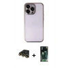 MARSİLYAN™- iPhone 14 Pro Max Kılıf Vadi Minimal - Şeffaf 360 Full Body Arka Koruyucu + Raze Metal Kamera Lens - GD