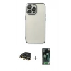 MARSİLYAN™- iPhone 14 Pro Max Kılıf Vadi Minimal - Şeffaf 360 Full Body Arka Koruyucu + Raze Metal Kamera Lens - GD