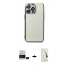 MARSİLYAN™- iPhone 14 Pro Max Kılıf Vadi Minimal - Şeffaf Pasifik Cam Ekran Koruyucu + Bilvis Titan Kamera Lens - SH