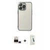 MARSİLYAN™- iPhone 14 Pro Max Kılıf Vadi Minimal - Şeffaf Pasifik Cam Ekran Koruyucu + Bilvis Titan Kamera Lens - DNMR