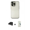 MARSİLYAN™- iPhone 14 Pro Max Kılıf Vadi Minimal - Şeffaf Pasifik Cam Ekran Koruyucu + Raze Metal Kamera Lens - GS