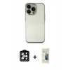 MARSİLYAN™- iPhone 14 Pro Max Kılıf Vadi Minimal - Siyah 6D Mat Seramik Hayalet Nano Ekran Koruyucu + PVD Metal Kamera Lens - TU