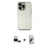 MARSİLYAN™- iPhone 14 Pro Max Kılıf Vadi Minimal - Siyah Bilvis 3D Mat Cam Ekran Koruyucu + Bilvis Titan Kamera Lens - DNMR