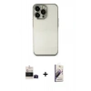 MARSİLYAN™- iPhone 14 Pro Max Kılıf Vadi Minimal - Siyah Bilvis 3D Mat Cam Ekran Koruyucu + Bilvis Titan Kamera Lens - SH