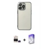 MARSİLYAN™- iPhone 14 Pro Max Kılıf Vadi Minimal - Siyah Bilvis 5in1 3D Magic Cam Ekran Koruyucu + Bilvis Titan Kamera Lens - DNMR