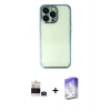 MARSİLYAN™- iPhone 14 Pro Max Kılıf Vadi Minimal - Siyah Bilvis 5in1 3D Magic Cam Ekran Koruyucu + Bilvis Titan Kamera Lens - DNMR