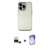 MARSİLYAN™- iPhone 14 Pro Max Kılıf Vadi Minimal - Siyah Bilvis 5in1 3D Magic Cam Ekran Koruyucu + Bilvis Titan Kamera Lens - GD