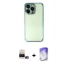 MARSİLYAN™- iPhone 14 Pro Max Kılıf Vadi Minimal - Siyah Bilvis 5in1 3D Magic Cam Ekran Koruyucu + Bilvis Titan Kamera Lens - GD