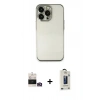 MARSİLYAN™- iPhone 14 Pro Max Kılıf Vadi Minimal - Siyah Bilvis Hayalet Cam Ekran Koruyucu + Bilvis Titan Kamera Lens - GD