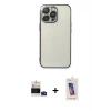 MARSİLYAN™- iPhone 14 Pro Max Kılıf Vadi Minimal - Siyah Joko 5D Cam + Bilvis Titan Kamera Lens - DNMR