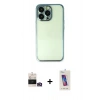 MARSİLYAN™- iPhone 14 Pro Max Kılıf Vadi Minimal - Siyah Joko 5D Cam + Bilvis Titan Kamera Lens - GD